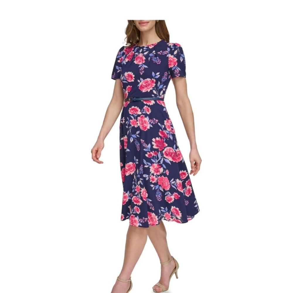 Floral Navy Dress Harper Rose Sz 10